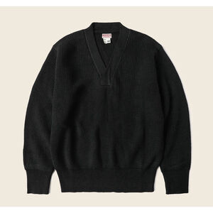 USAAF Type A-1 V-neck Mechanics Wool Sweater Black Bronson USA SHIP